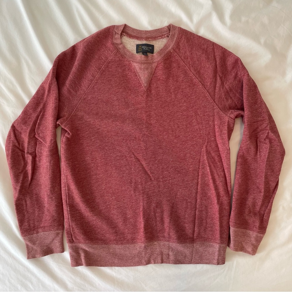 Wallin & Bros Heathered Red Crewneck - Size S